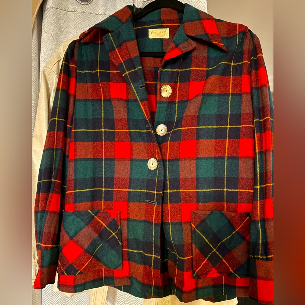 Vintage Pendleton Wool Plaid Jacket